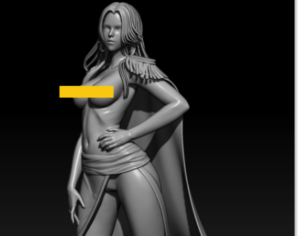 海贼王女帝 汉库克双体版 3D打印图纸高精度手办素材STL模型文件