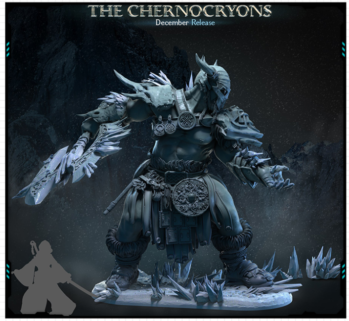 3D艺术原创人物男性冷冻术士雕像 3D打印模型图纸白模定制STL文件