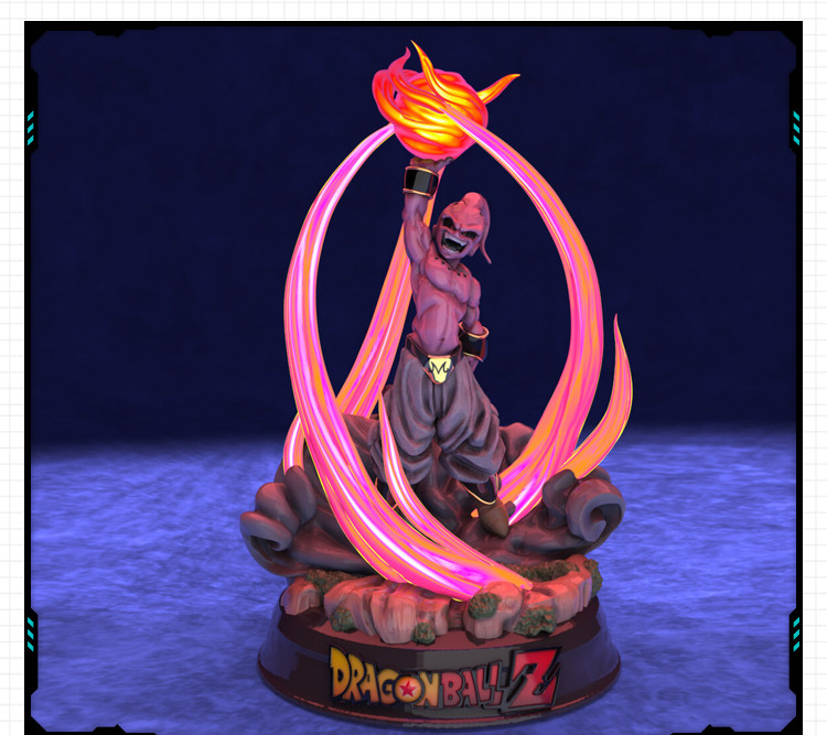 经典动漫人物龙珠Z布欧手办 3D打印模型图纸白模定制STL文件