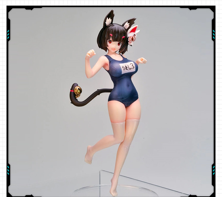 可爱性感动漫人物角色萌娘手办 3D打印模型图纸白模定制STL文件