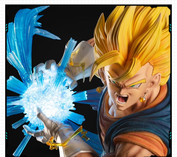 动漫龙珠悟空冲击波造型雕像手办 3D打印模型图纸白模定制STL文件