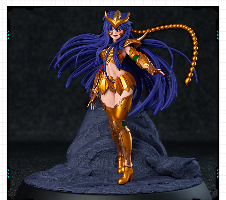 圣斗士星矢天蝎座米罗雕像手办 3D打印模型图纸白模定制STL文件