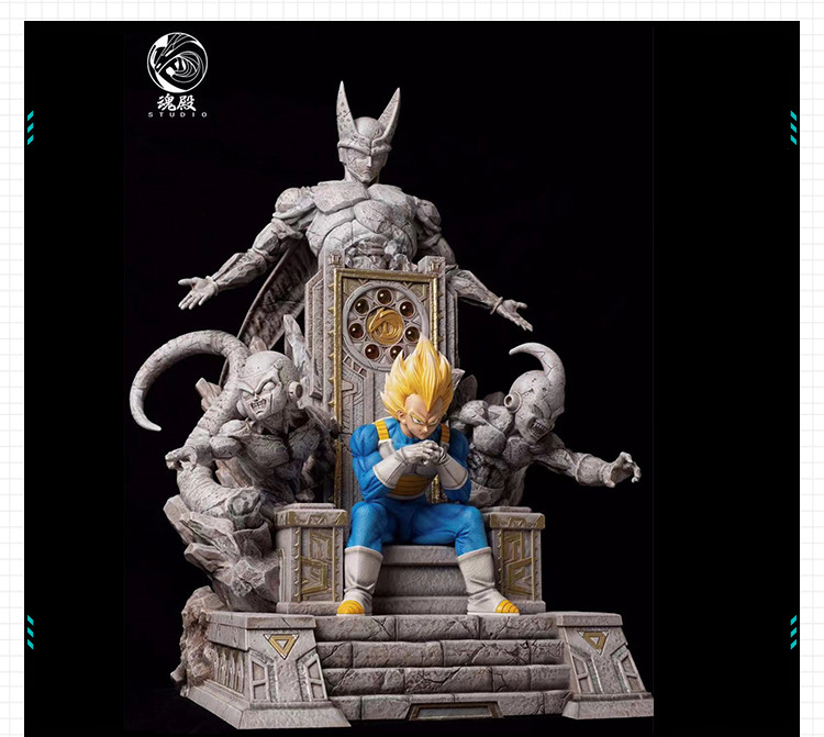 经典动漫龙珠Z贝吉塔王座模型 3D打印模型图纸白模定制STL文件