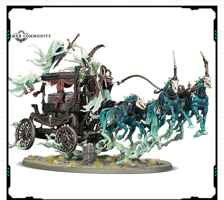 战锤40K AOS夜寐军团夜魅黑厢车 3D打印模型图纸白模定制STL文件