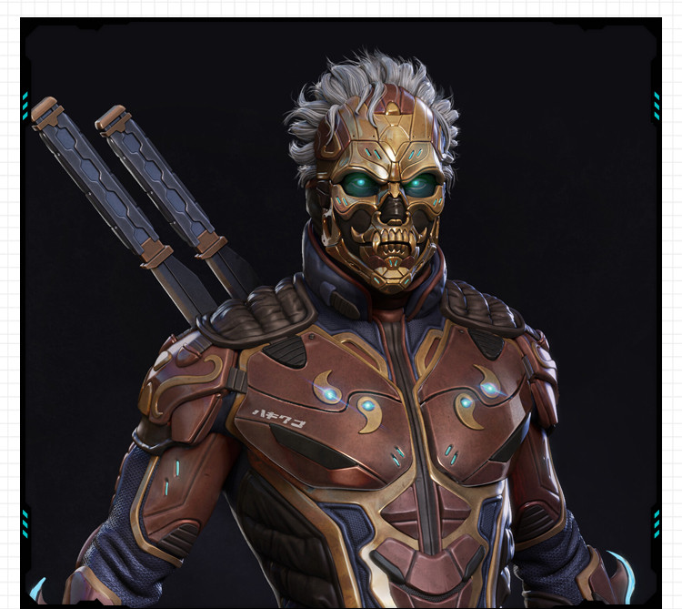 原创超级英雄机甲武士装备B-20 3D打印模型图纸白模定制STL文件