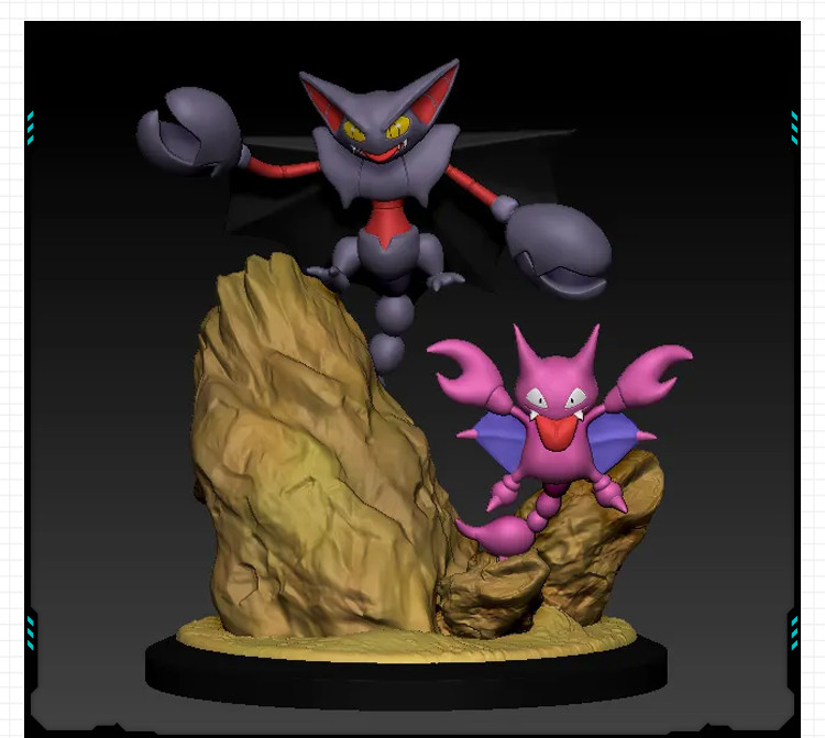 精灵宝可梦口袋妖怪天蝎王雕像 3D打印模型图纸白模定制STL文件