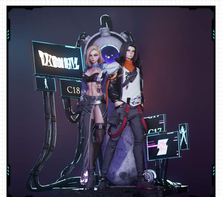 游戏赛博朋克2077人造人18号 3D打印模型图纸白模定制STL文件