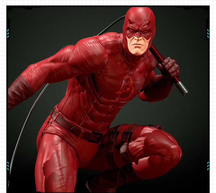 DC宇宙超级英雄夜魔侠炫酷手办 3D打印模型图纸白模定制STL文件