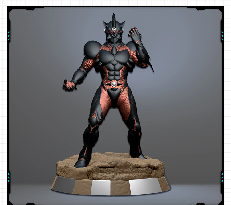 动漫强殖装甲凯普站姿全身像手办 3D打印模型图纸白模定制STL文件