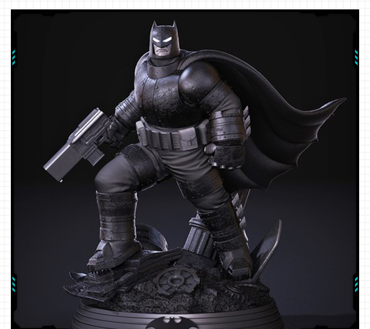 DC超级英雄蝙蝠侠重甲造型手办 3D打印模型图纸白模定制STL文件