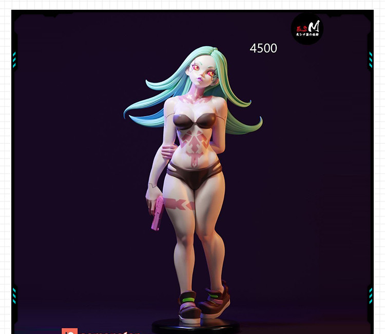 动漫游戏妹子贝瑞卡站姿造型手办 3D打印模型图纸白模定制STL文件