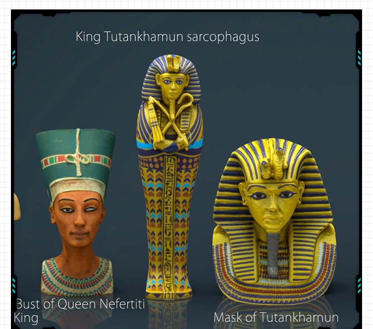 古埃及法老人面狮身合集包手办 3D打印模型图纸白模定制STL文件