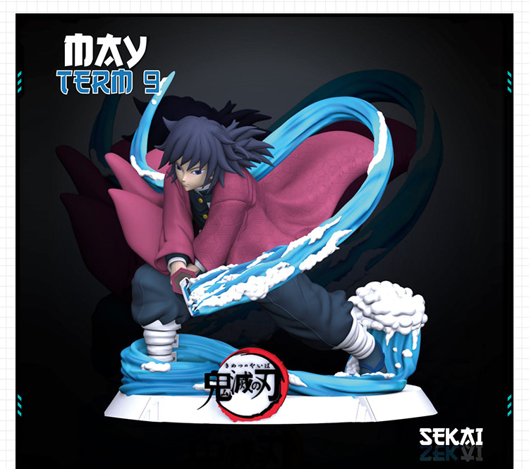 动漫鬼灭之刃男主角全身半身像 3D打印模型图纸白模定制STL文件