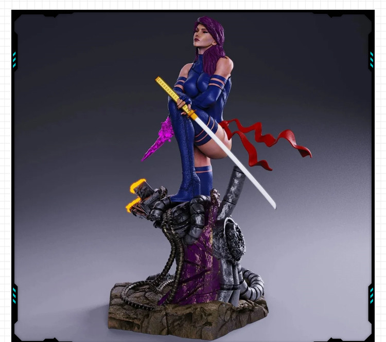 X战警漫威宇宙黑凤凰雕像手办 3D打印模型图纸白模定制STL文件