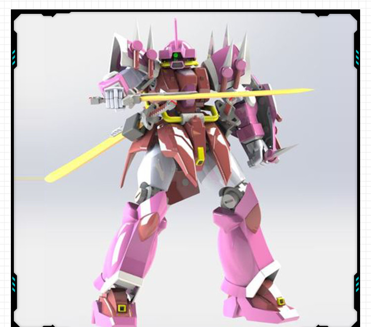 MS-08TXS 伊芙利特 斩-高达手办 3D打印模型图纸白模定制STL文件