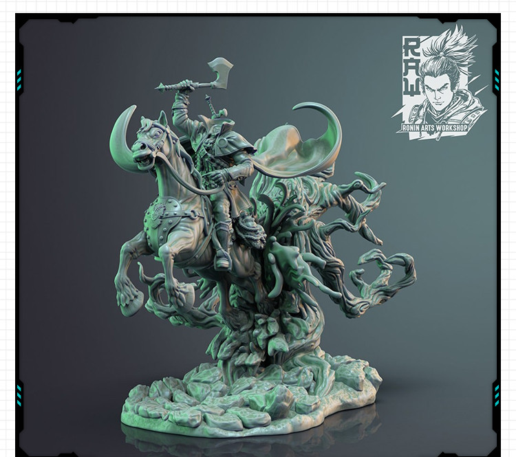 动漫游戏恶灵骑士Paolo手办 3D打印模型图纸白模定制STL文件