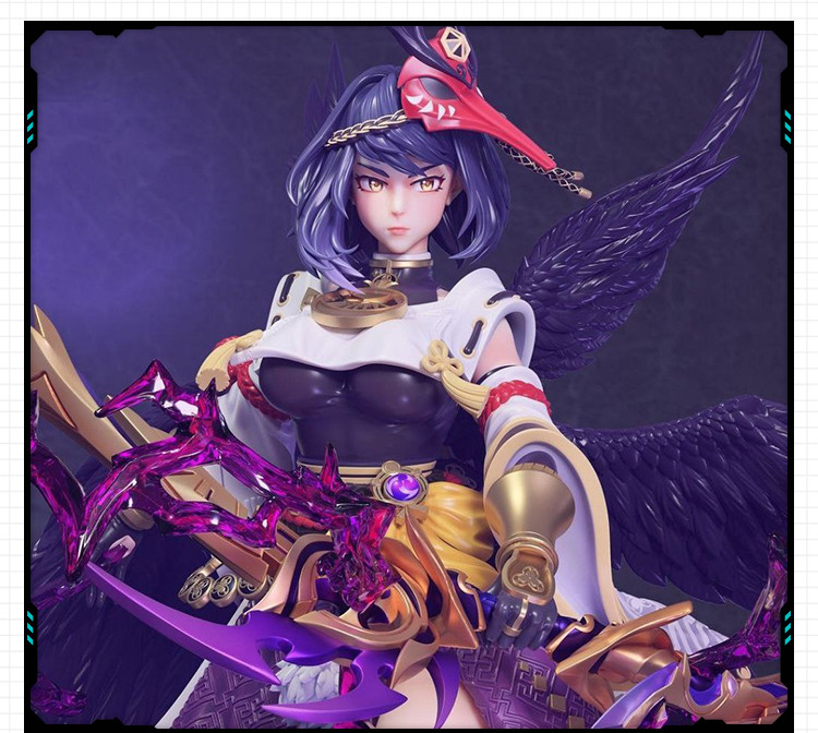 游戏原神角色九条裟罗站姿手办 3D打印模型图纸白模定制STL文件