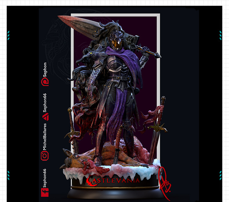 动漫游戏Striga战斗造型摆件手办 3D打印模型图纸白模定制STL文件