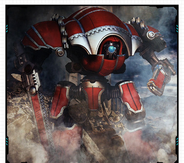 科幻战争密尔图斯骑士折磨者手办 3D打印模型图纸白模定制STL文件