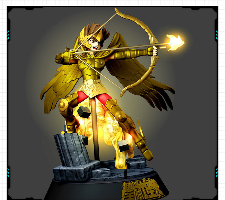 动漫圣斗士星矢射手座人马座手办 3D打印模型图纸白模定制STL文件