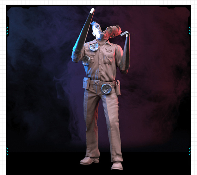 科幻影视终结者 T-1000手办 3D打印模型图纸白模定制STL文件